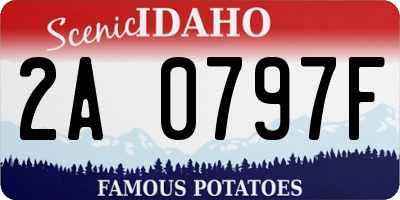 ID license plate 2A0797F