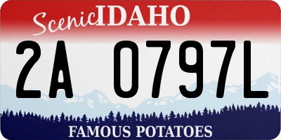 ID license plate 2A0797L