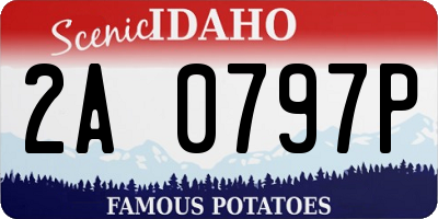 ID license plate 2A0797P