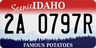 ID license plate 2A0797R