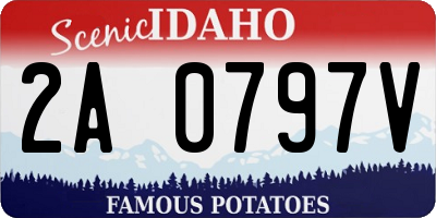 ID license plate 2A0797V