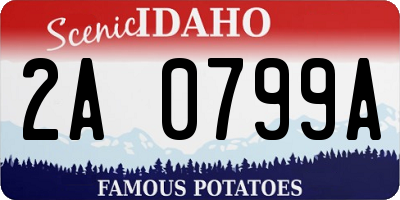 ID license plate 2A0799A
