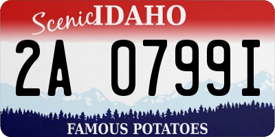 ID license plate 2A0799I