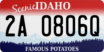 ID license plate 2A0806Q