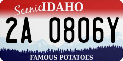ID license plate 2A0806Y