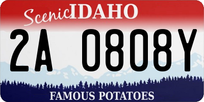 ID license plate 2A0808Y