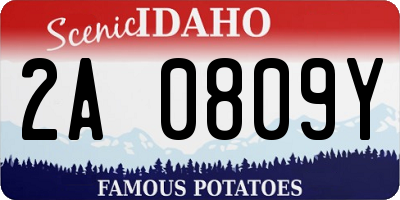 ID license plate 2A0809Y