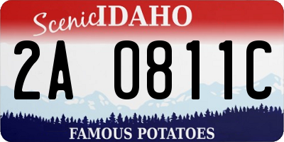 ID license plate 2A0811C