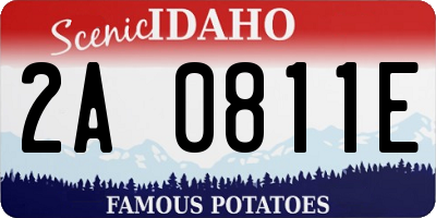 ID license plate 2A0811E