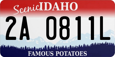 ID license plate 2A0811L