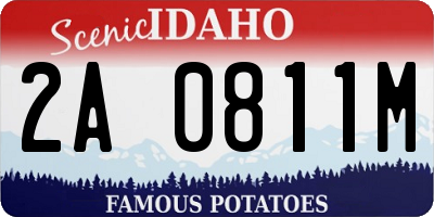 ID license plate 2A0811M