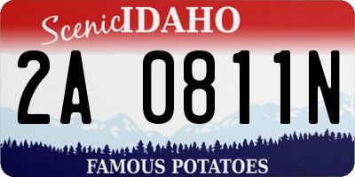 ID license plate 2A0811N