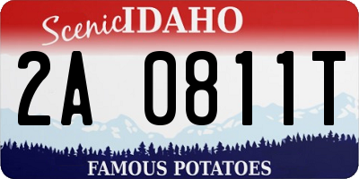 ID license plate 2A0811T