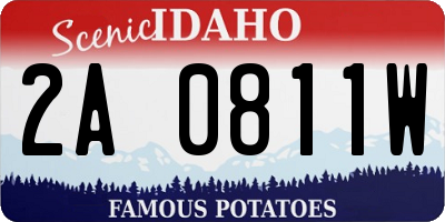 ID license plate 2A0811W