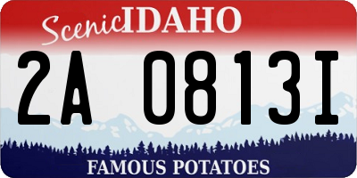 ID license plate 2A0813I