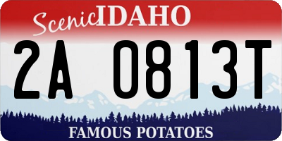 ID license plate 2A0813T