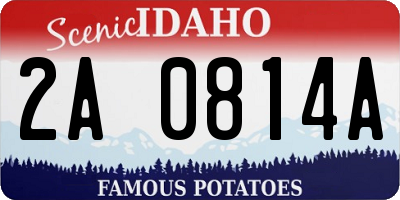 ID license plate 2A0814A