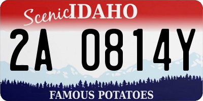 ID license plate 2A0814Y