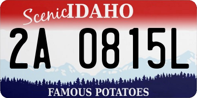 ID license plate 2A0815L