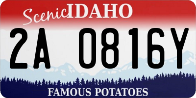 ID license plate 2A0816Y