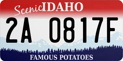 ID license plate 2A0817F