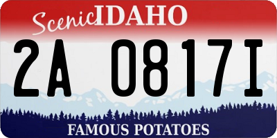 ID license plate 2A0817I