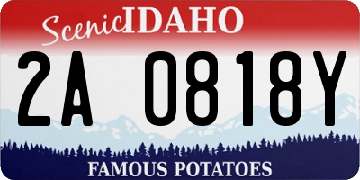 ID license plate 2A0818Y