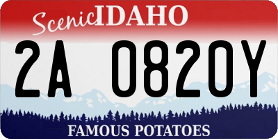 ID license plate 2A0820Y