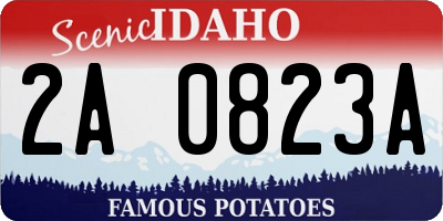 ID license plate 2A0823A
