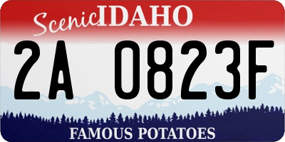 ID license plate 2A0823F