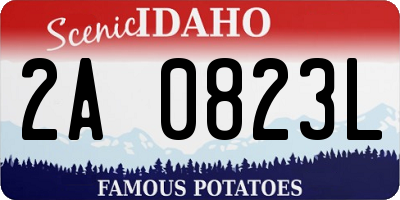 ID license plate 2A0823L