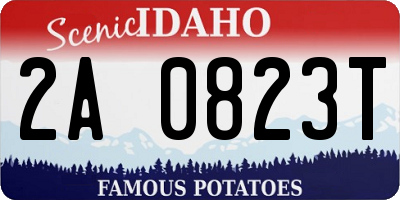 ID license plate 2A0823T