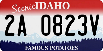 ID license plate 2A0823V
