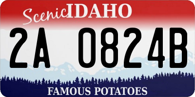 ID license plate 2A0824B