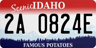 ID license plate 2A0824E