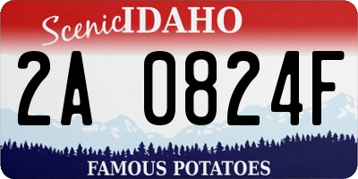 ID license plate 2A0824F