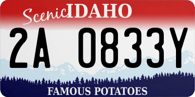 ID license plate 2A0833Y
