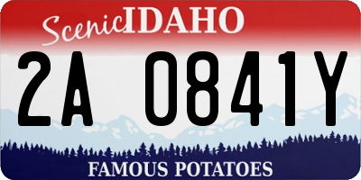 ID license plate 2A0841Y