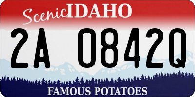 ID license plate 2A0842Q