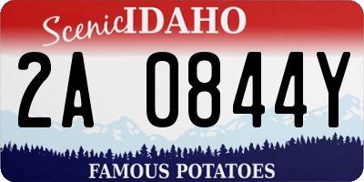 ID license plate 2A0844Y