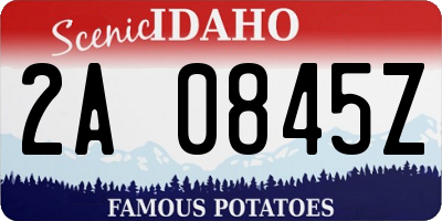 ID license plate 2A0845Z
