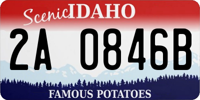 ID license plate 2A0846B