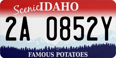 ID license plate 2A0852Y