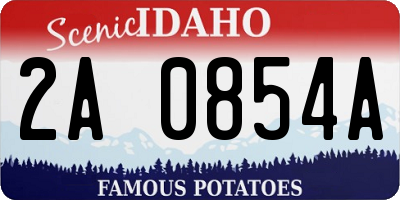 ID license plate 2A0854A