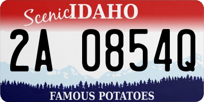 ID license plate 2A0854Q