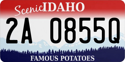 ID license plate 2A0855Q