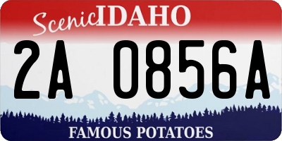ID license plate 2A0856A