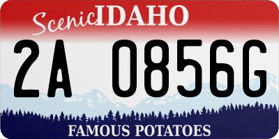 ID license plate 2A0856G