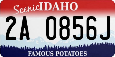 ID license plate 2A0856J