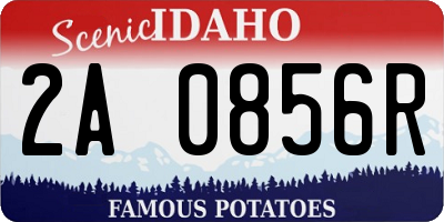 ID license plate 2A0856R